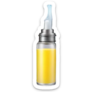 vape with yellow juice  sticker