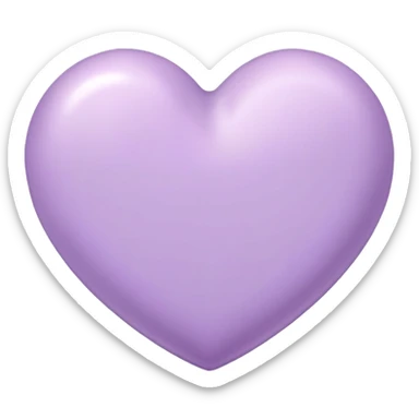 lilac heart sticker