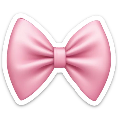 Light pink bow sticker