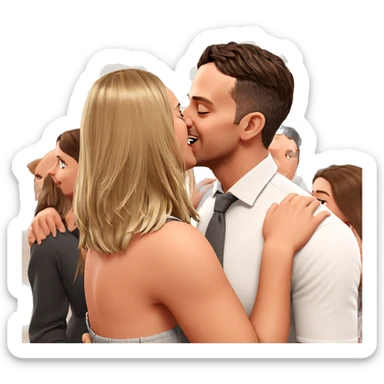 romantic moment with friends sticker