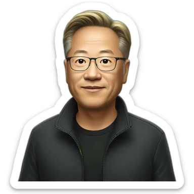 nvidia jensen huang sticker