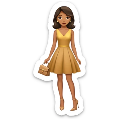 Man wearing a dress and high heels  sticker