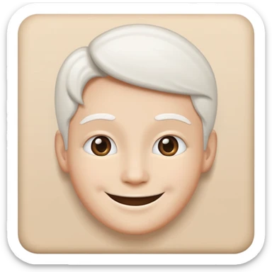 A white wall and face has this emoji :) sticker