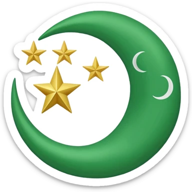 the Riffian flag with in the middle white and the green moon and star look the flag up sticker
