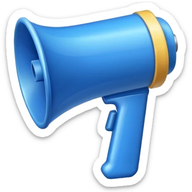 MEGAFONO azzurro sticker