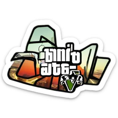 gta V LOGO sticker