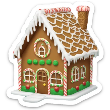 Gingerbread house sticker