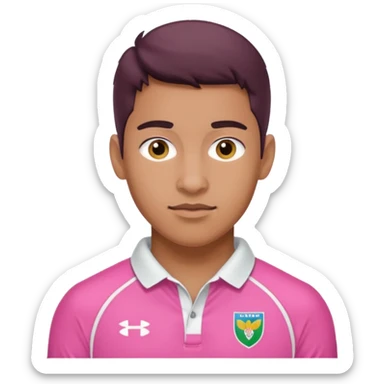 Rugby Fashion pink sticker