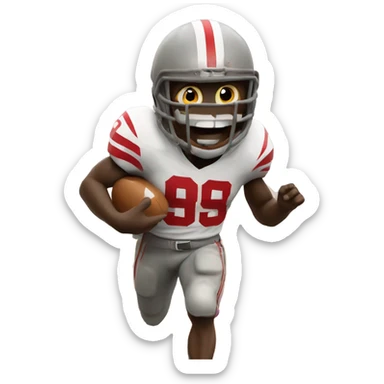 Brutus Buckeye running sticker