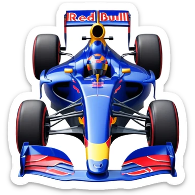 Red bull f1 car sticker