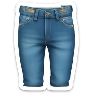 Blue jeans with thought bubble  sticker