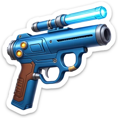 Star-Lord's quad blaster gun glowing sticker