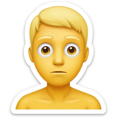 Yellow dude saying am I muted sticker