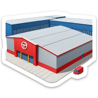red Toyota Distribution centre sticker
