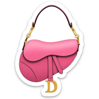 dior pink saddle bag sticker