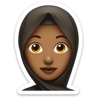 brown woman with an orthodox veil sticker