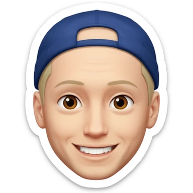 happy eminem sticker