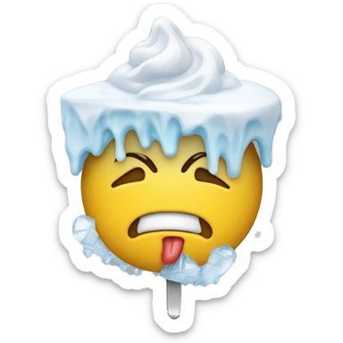 Monsieur propre qui mange une glace  sticker