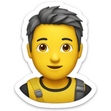 Personne jaune sticker