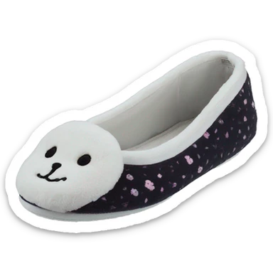 Chaussons ballerines isotoner coquet sticker