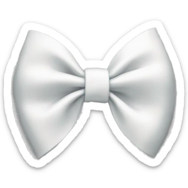 white bow sticker