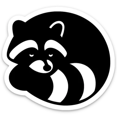 Raccoon sticker