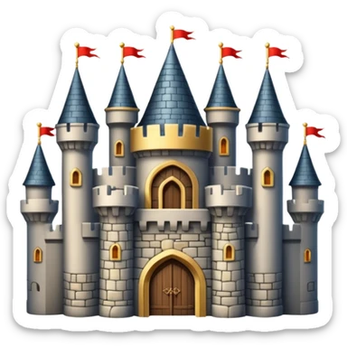luxurious castle sticker