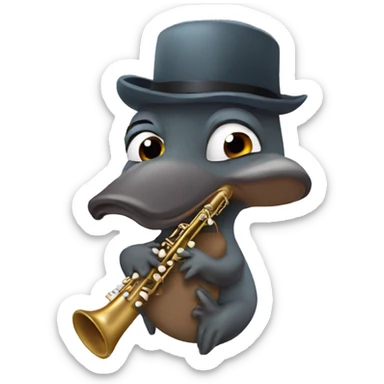 Oboe platypus sticker