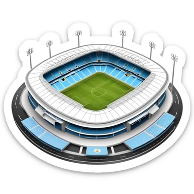 Etihad Stadium, home of Manchester City football club sticker