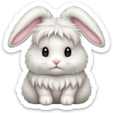 angora bunny sticker