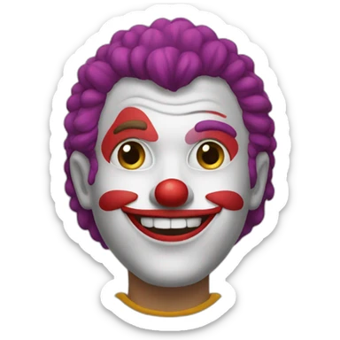 Popo y payaso sticker