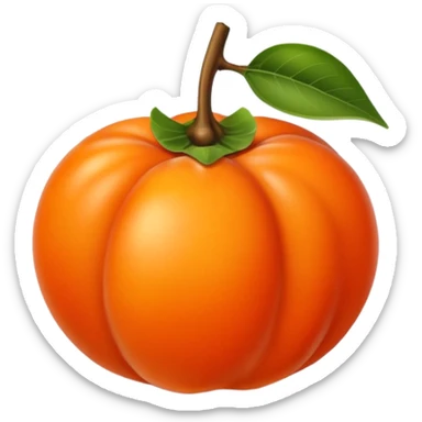 persimmon fruit smooth sticker
