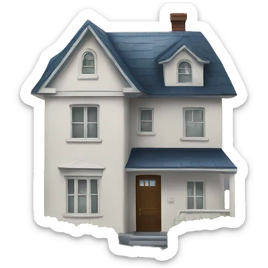 House happy that someone is coming home sticker