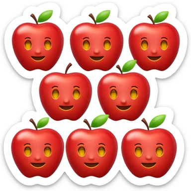 Convert the uploaded image into a 3D Apple-style emoji, keeping shapes, colors, and composition recognizable. Use rounded cartoon-like forms, glossy textures, soft lighting, and smooth shading on a clean white background. sticker