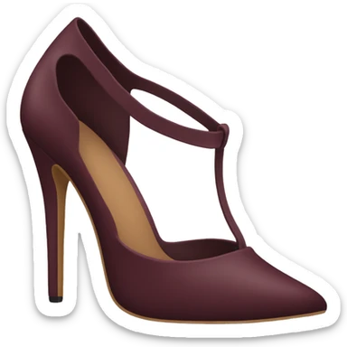 Burgundy stiletto heel sticker