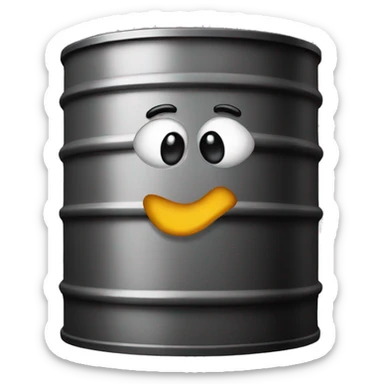 oil barrel sticker