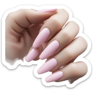 Light pink nails sticker