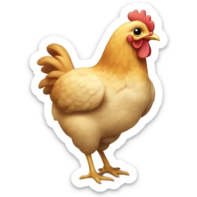Litttlest petshop style chicken  sticker