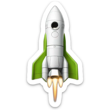 rocket with front replaced with yoda head sticker