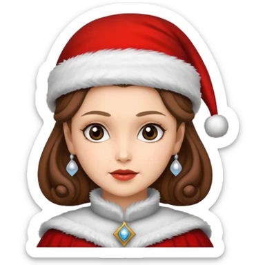 padme amidala santa sticker