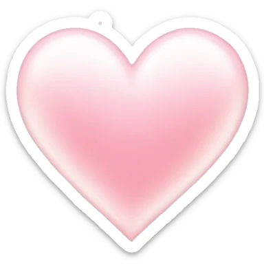 Light pink heart with sparkles  sticker