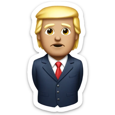 Trump with a frechie sticker