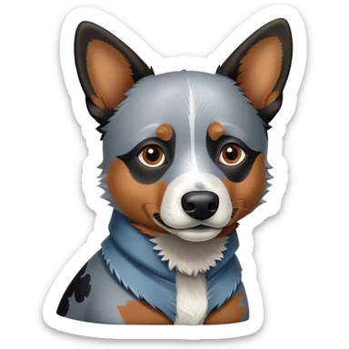 Blue heeler dog sticker