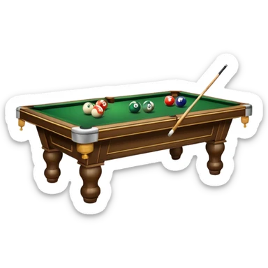 billiard table sticker