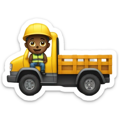 small supplier sitting on a truck sticker