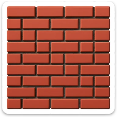 one brick view from above sticker