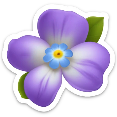 forget me not flower violet 5 petals armenian genocide sticker