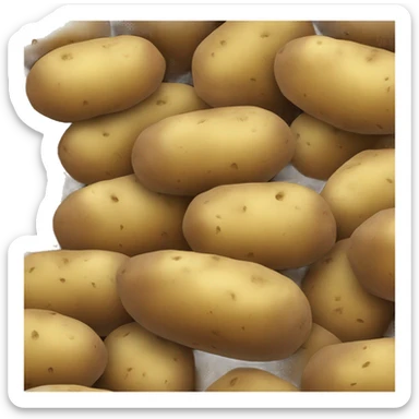 Humongous stack of potatoes sticker