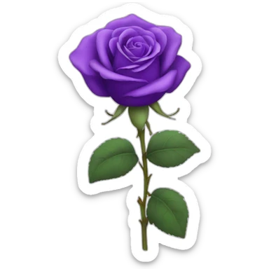 purple rose sticker