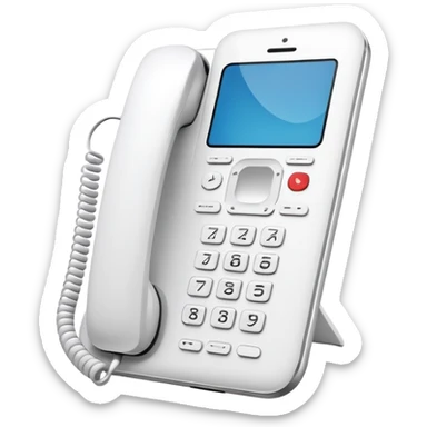 белый телефон sticker